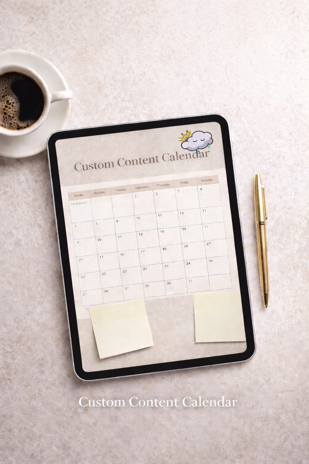 Custom Content Calendar
